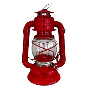 Vintage Dietz Red Utility Lantern Hong Kong Holiday Decor Read